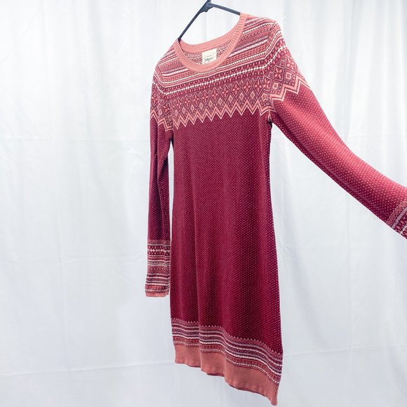 Cozy Casual Sweater Dress Between You & Me Wool Boho Fashion - Picture 1 of 9
